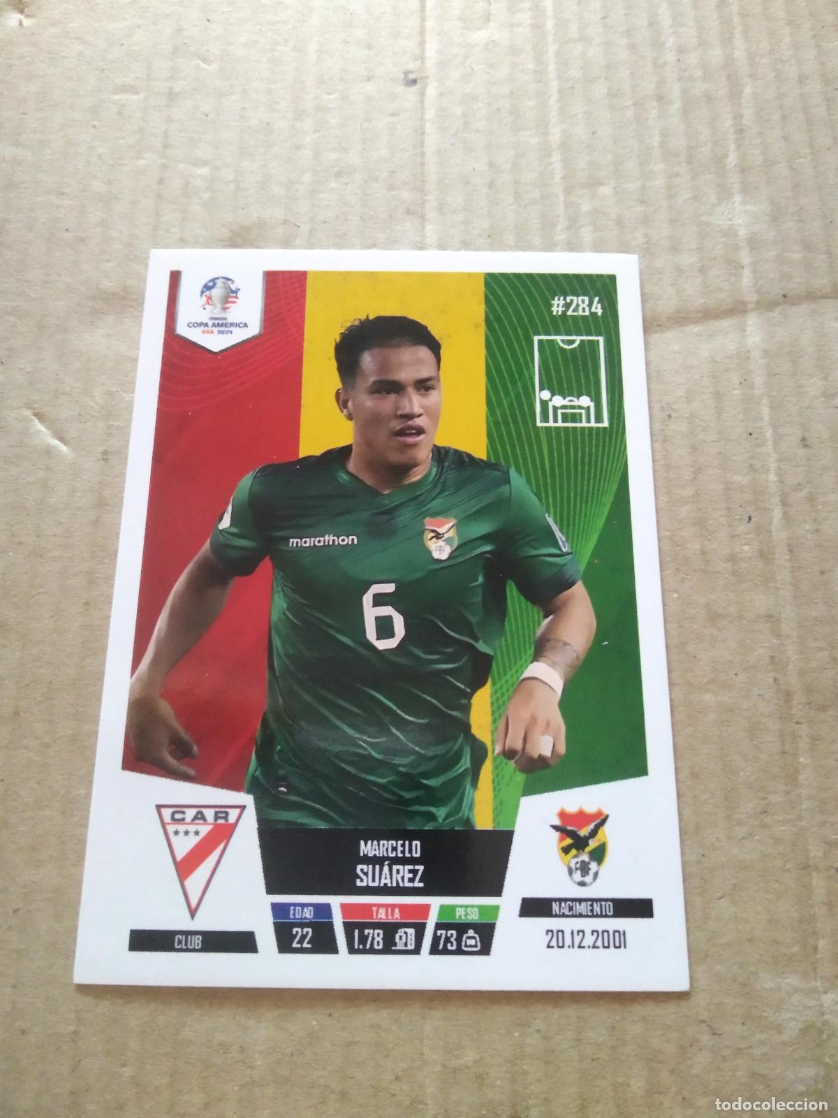 Cromos de f&uacute;tbol: 284 MARCELO SUAREZ BOLIVIA CROMO FUTBOL COPA AMERICA 2024 EDITADO EN PERU