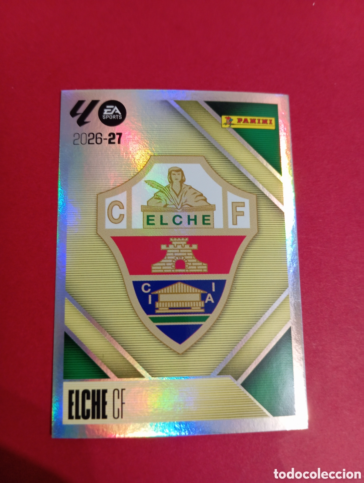 Cromos de f&uacute;tbol: Escudo del Elche n&deg;1 / PANINI LIGA ESTE 2026/2027