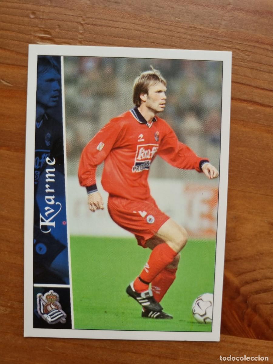 Cromos de f&uacute;tbol: 334 KVARME (Real Sociedad). Las Fichas de la Liga 2002 2003 02 03 (Mundicromo)