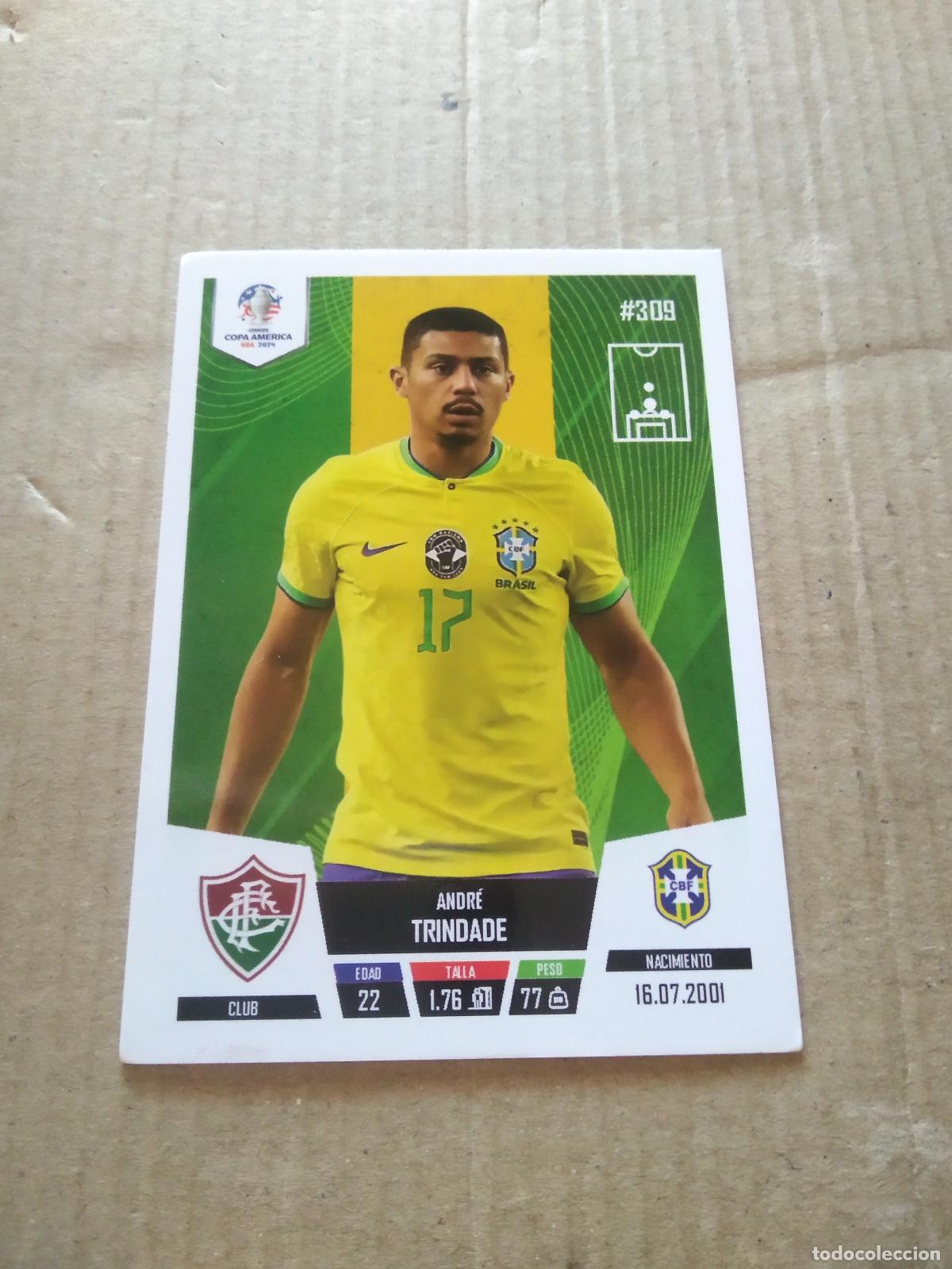 Cromos de f&uacute;tbol: 309 ANDRE TRINDADE BRASIL CROMO FUTBOL COPA AMERICA 2024 EDITADO EN PERU