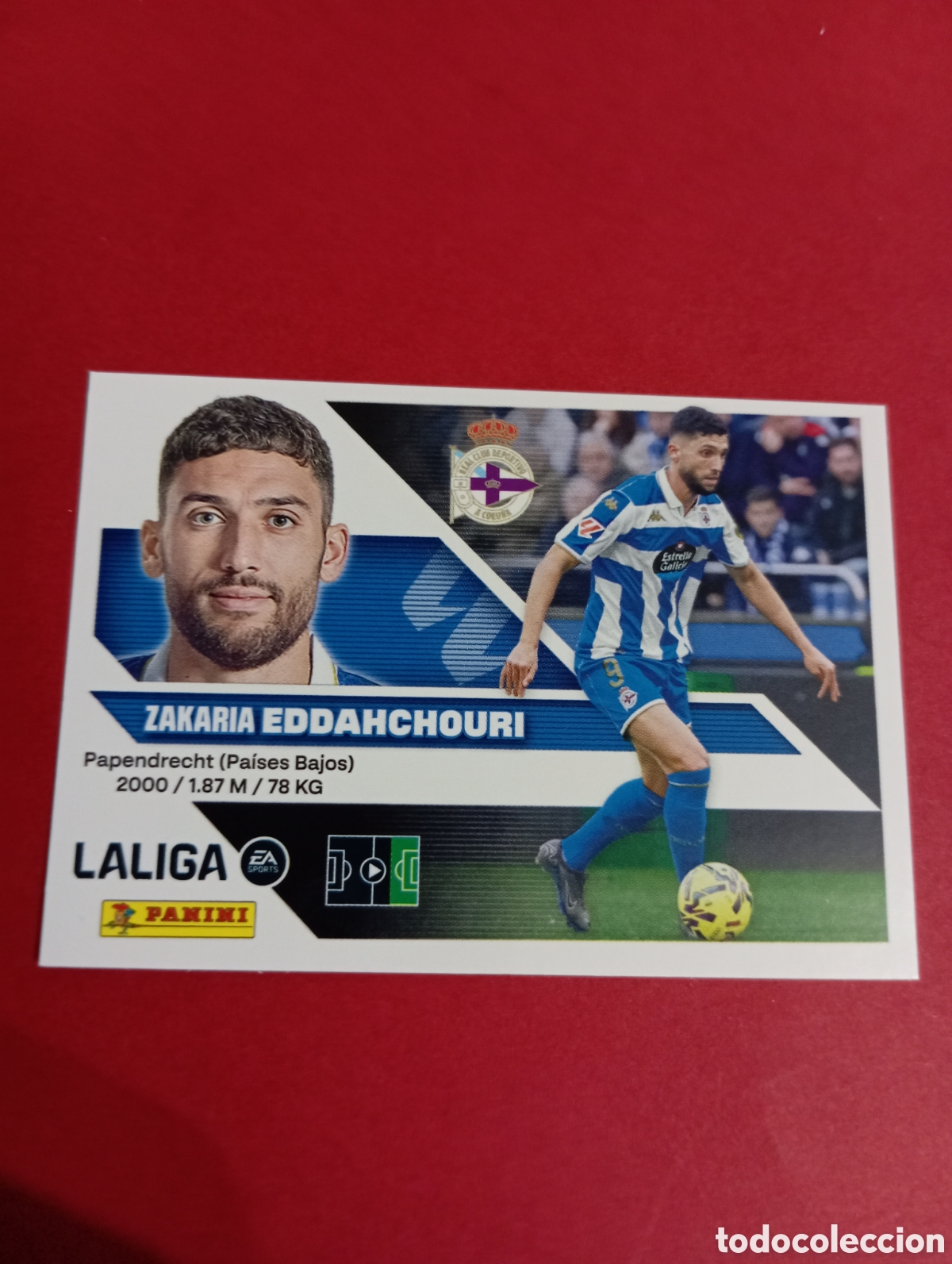 Cromos de f&uacute;tbol: Eddahchouri Deportivo de la Coru&ntilde;a n&deg;19 / PANINI LIGA ESTE 2026/2027