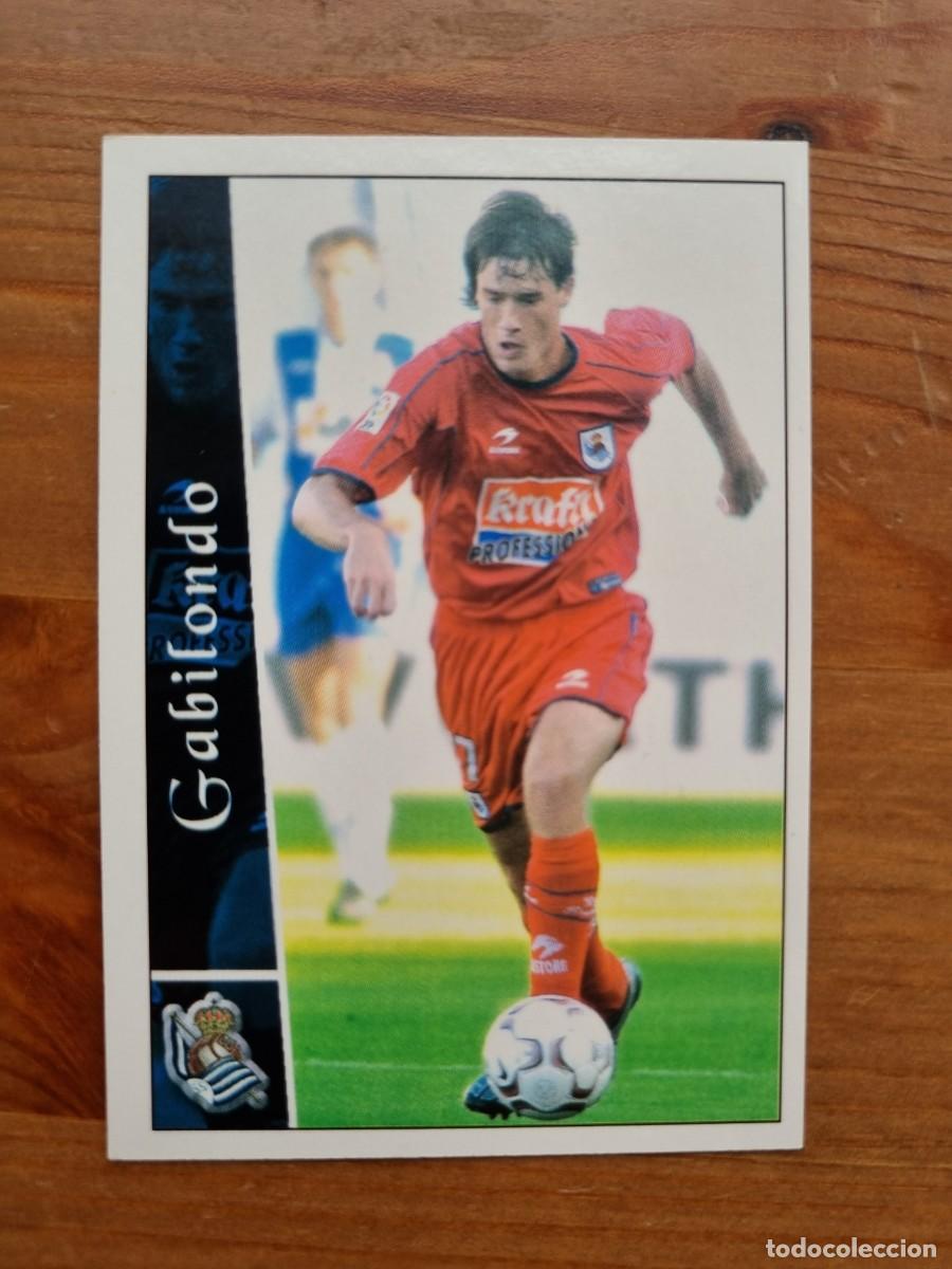 Cromos de f&uacute;tbol: 340 GABILONDO (Real Sociedad). Las Fichas de la Liga 2002 2003 02 03 (Mundicromo)