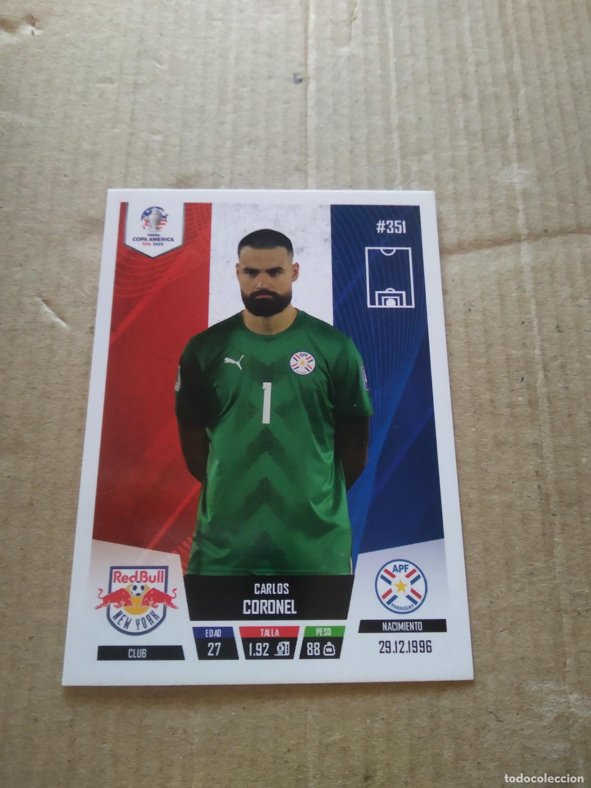Cromos de Futebol: 351 CARLOS CORONEL PARAGUAY CROMO FUTBOL COPA AMERICA 2024 EDITADO EN PERU