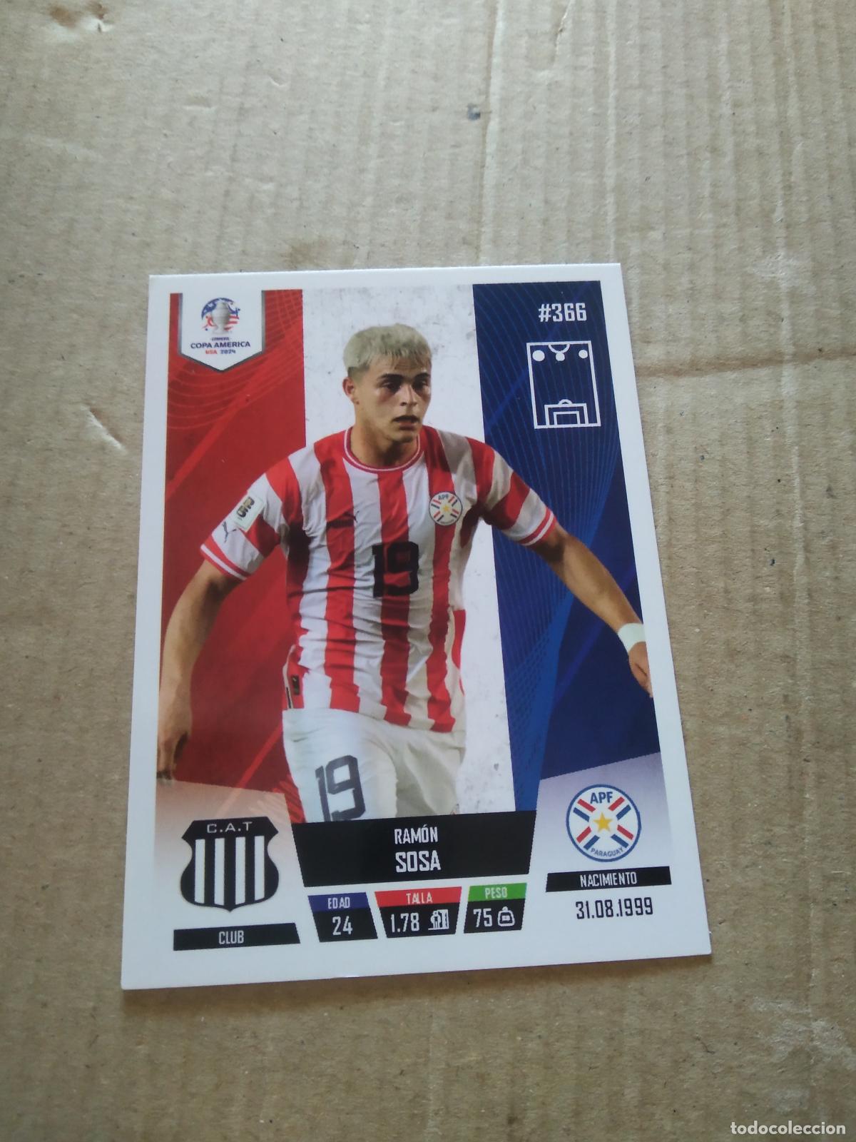 Cromos de f&uacute;tbol: 366 RAMON SOSA PARAGUAY CROMO FUTBOL COPA AMERICA 2024 EDITADO EN PERU