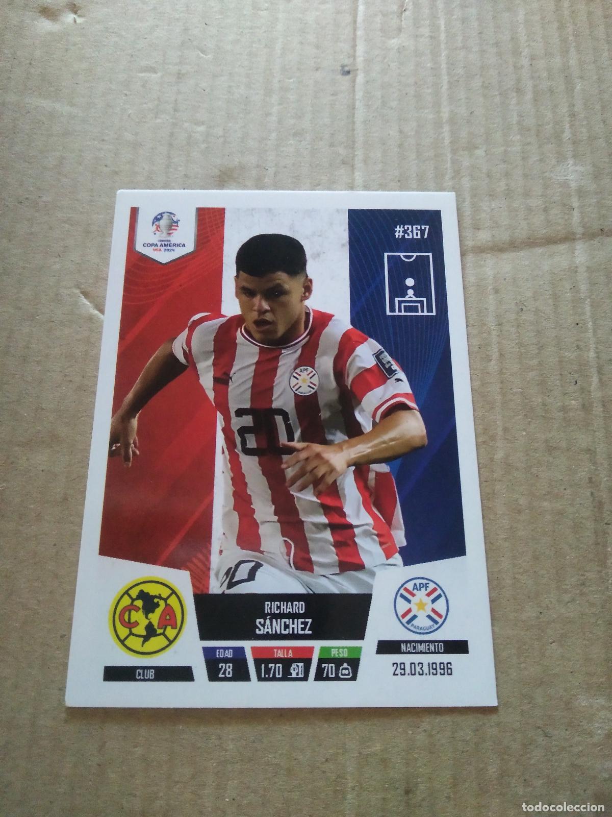 Cromos de f&uacute;tbol: 367 RICHARD SANCHEZ PARAGUAY CROMO FUTBOL COPA AMERICA 2024 EDITADO EN PERU