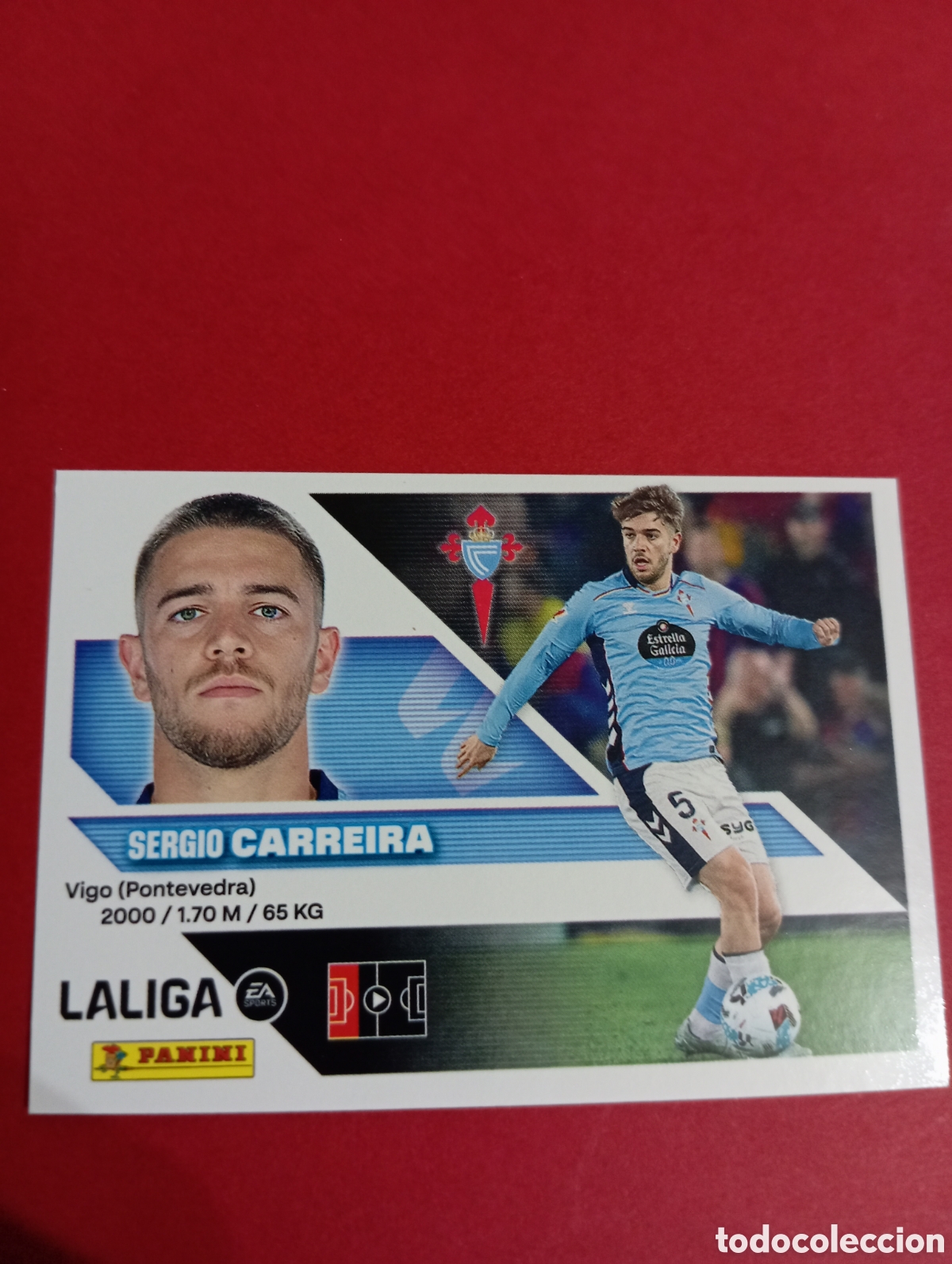 Cromos de f&uacute;tbol: Carreira Celta de Vigo n&deg;10 / PANINI LIGA ESTE 2026/2027