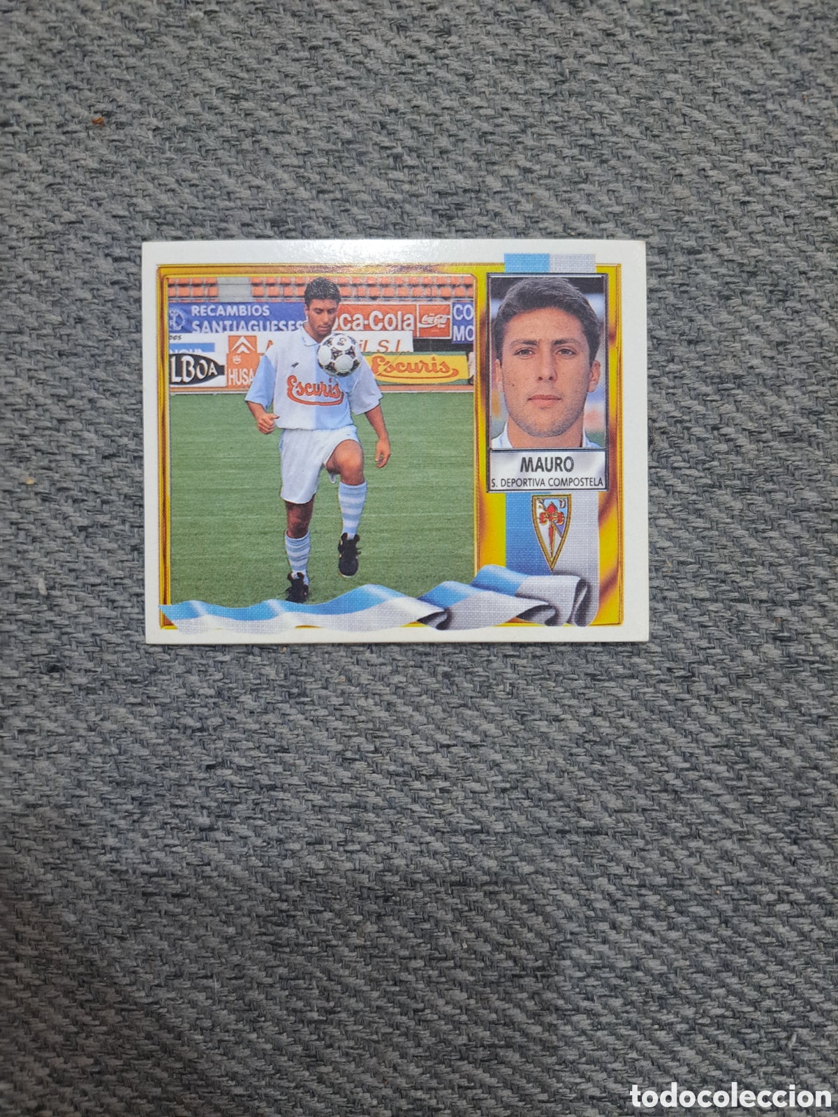 Cromos de f&uacute;tbol: Mauro (Coloca) Compostela. Liga Este 95-96