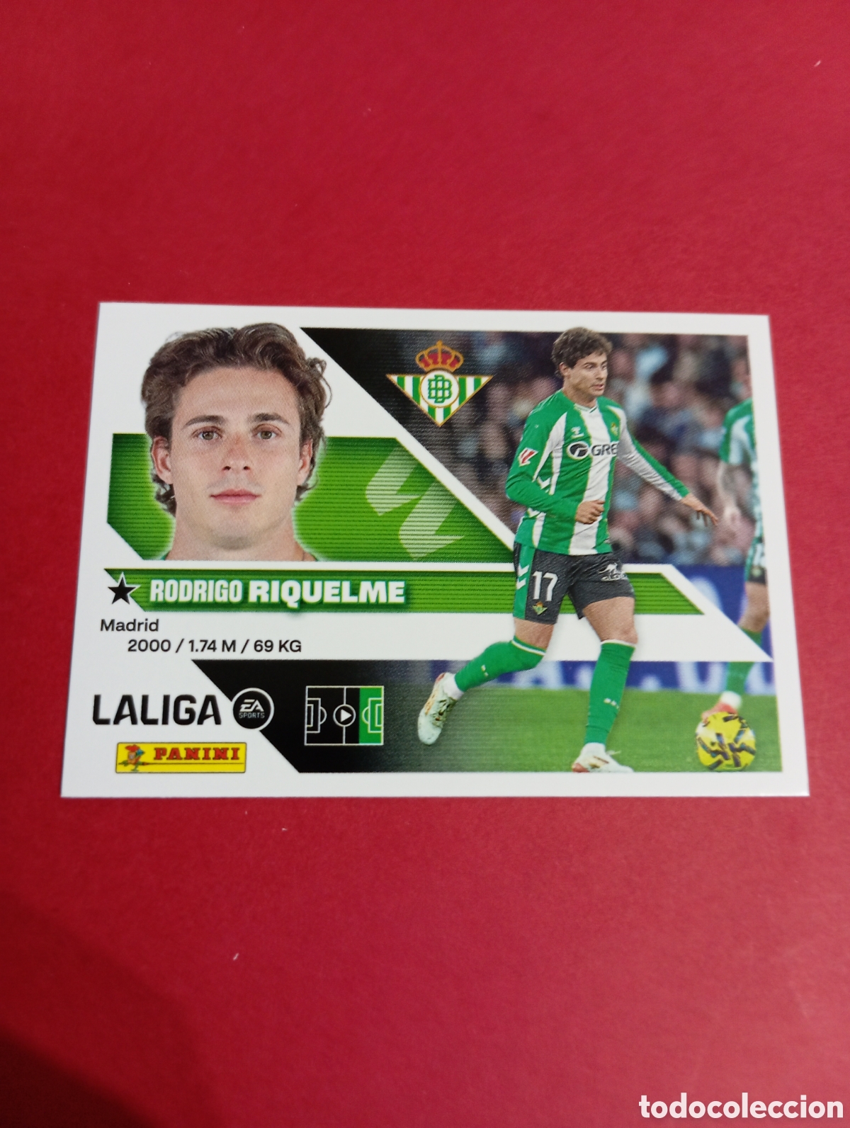 Cromos de f&uacute;tbol: Riquelme Betis n&deg;17 / PANINI LIGA ESTE 2026/2027