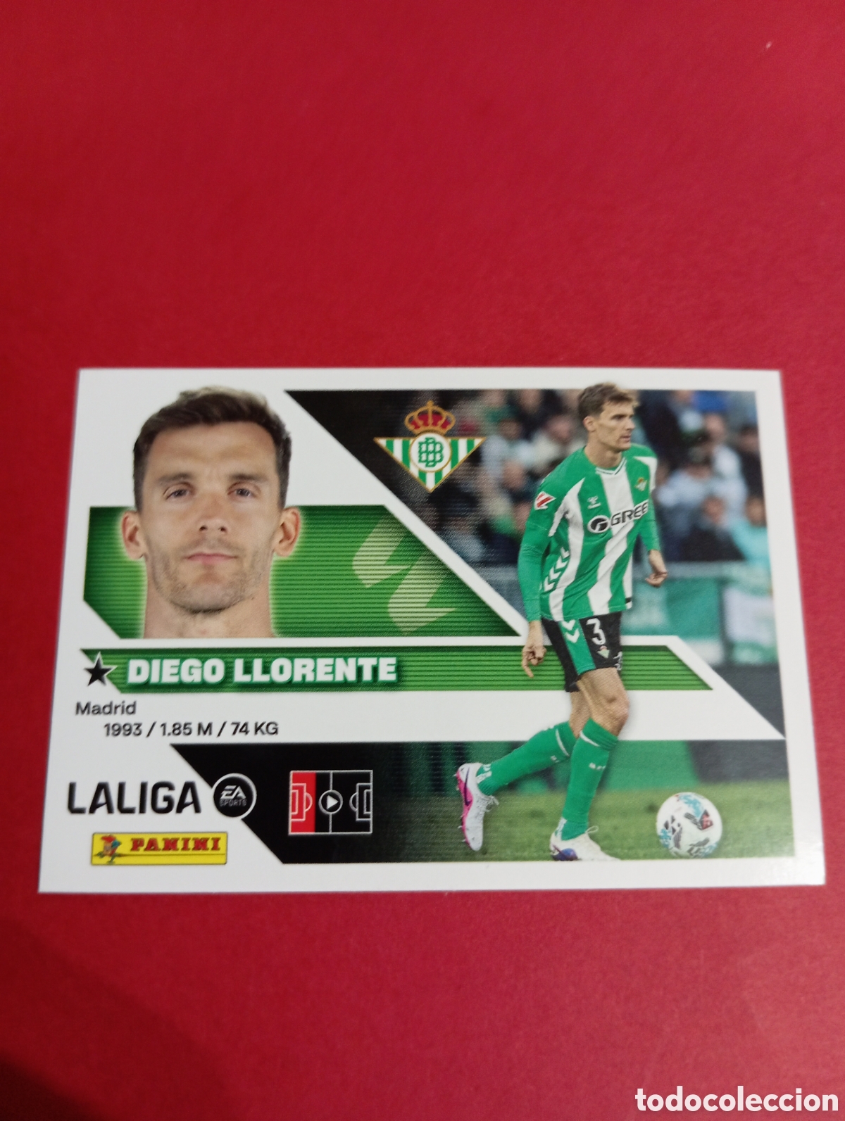 Cromos de f&uacute;tbol: Diego Llorente Betis n&deg;6 / PANINI LIGA ESTE 2026/2027
