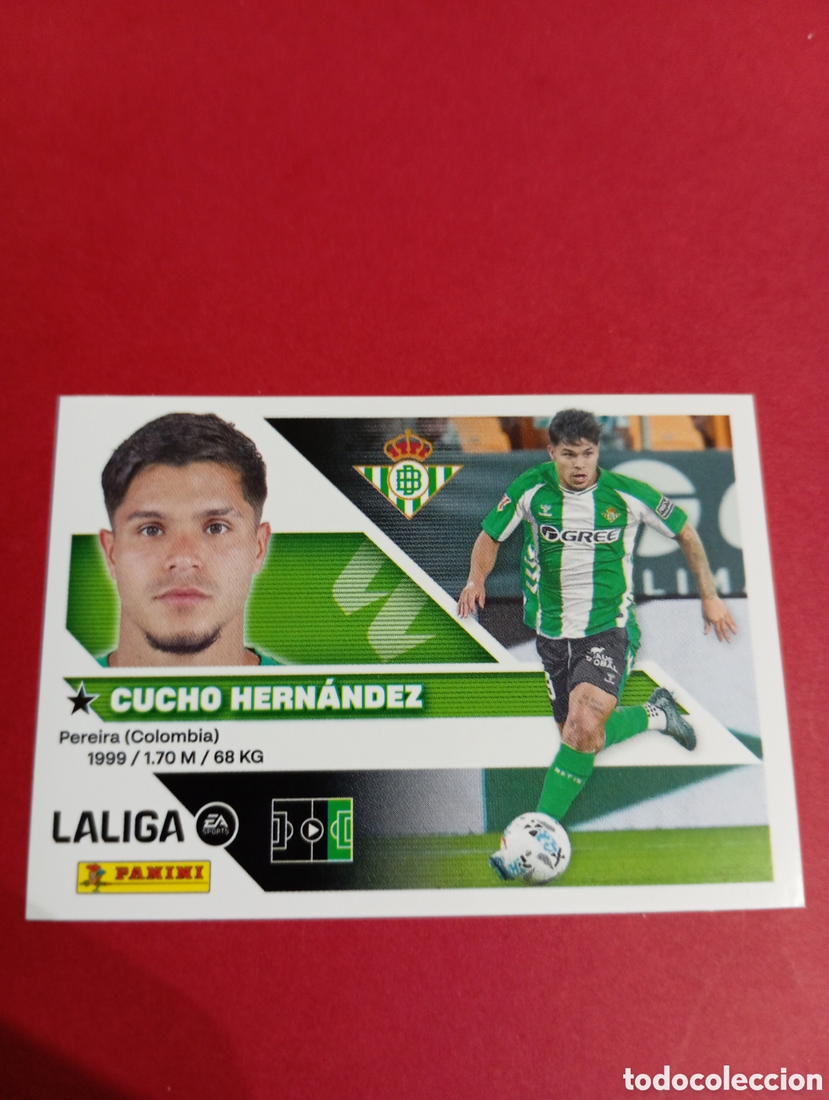 Cromos de f&uacute;tbol: Cucho Hern&aacute;ndez Betis n&deg;19 / PANINI LIGA ESTE 2026/2027