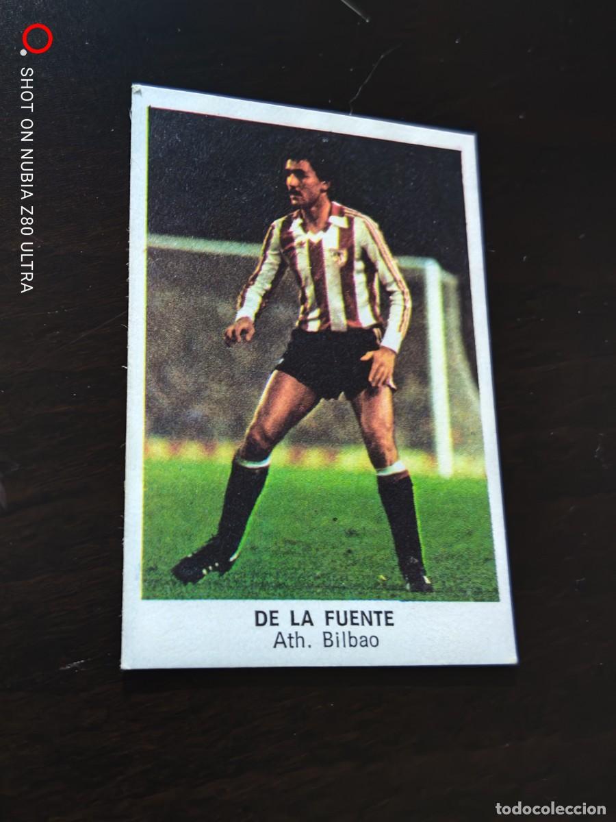 Cromos de f&uacute;tbol: De La Fuente At de Bilbao, F&uacute;tbol 84, Cromos Cano, versi&oacute;n, temporada 83/84, despegado