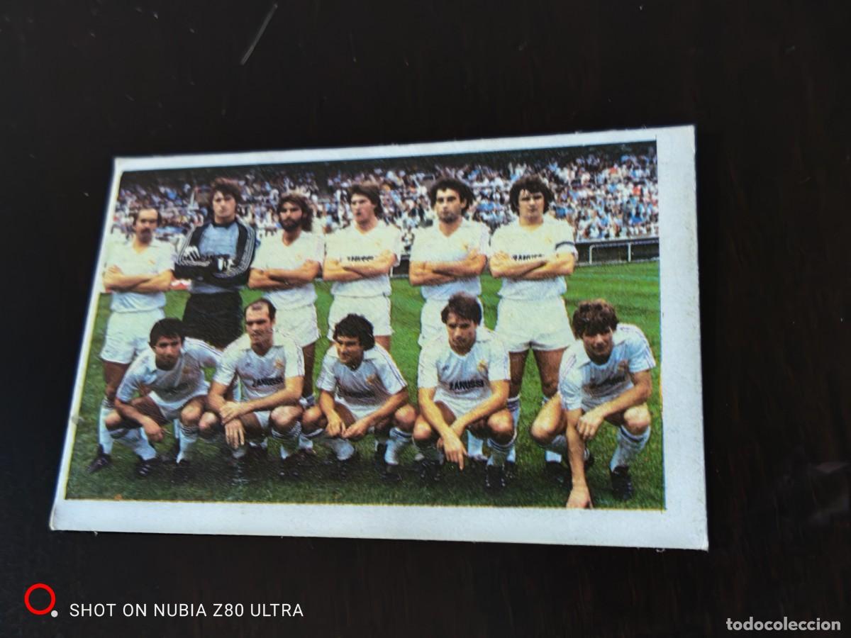 Cromos de f&uacute;tbol: Real Madrid equipo/alineaci&oacute;n F&uacute;tbol 84, Cromos Cano, versi&oacute;n, temporada 83/84, despegado