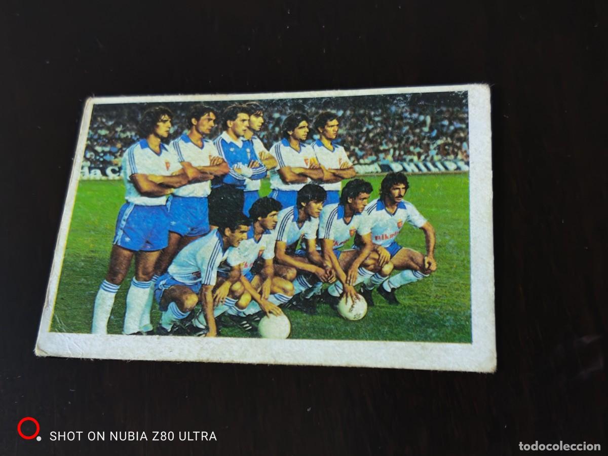 Cromos de f&uacute;tbol: Zaragoza equipo/alineaci&oacute;n F&uacute;tbol 84, Cromos Cano, versi&oacute;n, temporada 83/84, despegado