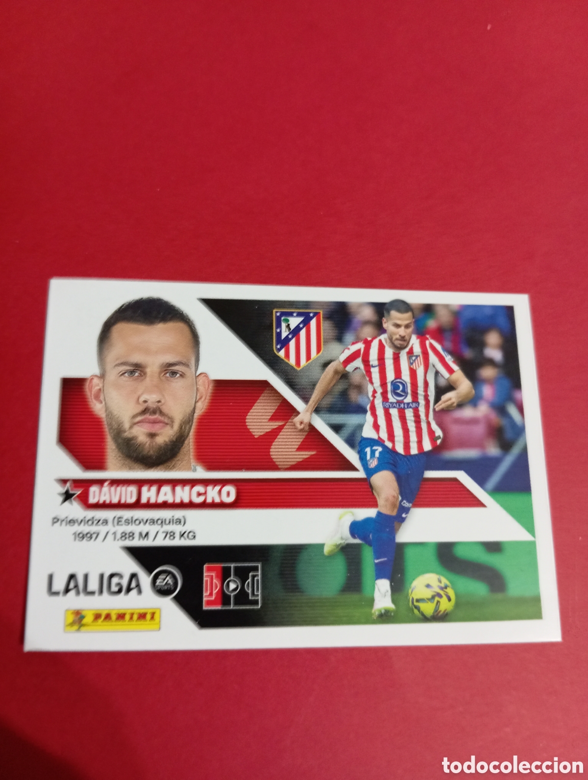 Cromos de f&uacute;tbol: Hancko Atl&eacute;tico de Madrid n&deg;9 / PANINI LIGA ESTE 2026/2027