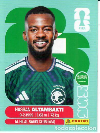 Cromos de f&uacute;tbol: CROMO PANINI MUNDIAL WORLD CUP 2026 - KSA8 KSA 8 - ALTAMBAKTI - ARABIA SAUDI
