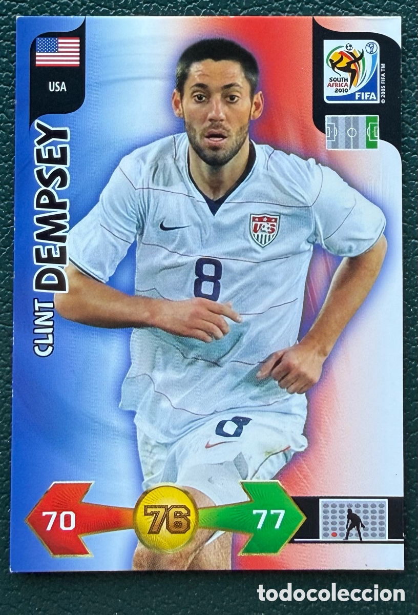 Cartes &agrave; collectionner de Football: CLINT DEMPSEY ESTADOS UNIDOS FICHAS ALBUM ADRENALYN XL MUNDIAL SOUTH AFRICA 2010
