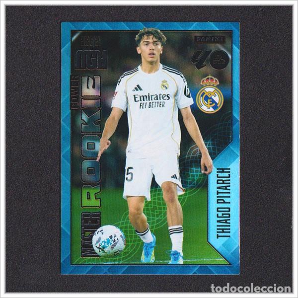 Cromos de Futebol: MEGACRACKS 2026 2027 26 27 PANINI THIAGO PITARCH 419P 419 MASTER ROOKIE REAL MADRID POWER MGK