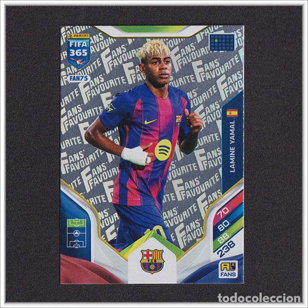 Cromos de Futebol: FIFA 365 2025 2026 25 26 PANINI LAMINE YAMAL FAN75 BARCELONA BAR&Ccedil;A FANS FAVOURITE COLECCI&Oacute;N ALBUM