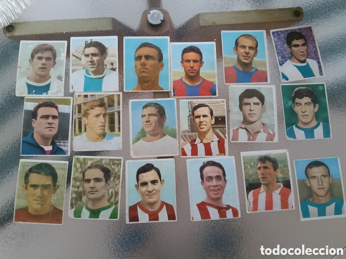 Cromos de f&uacute;tbol: Lote 18 Cromos F&uacute;tbol Campeones 1968-69 Bruguera. NUNCA PEGADOS. Pirri, Pereda, Ufarte