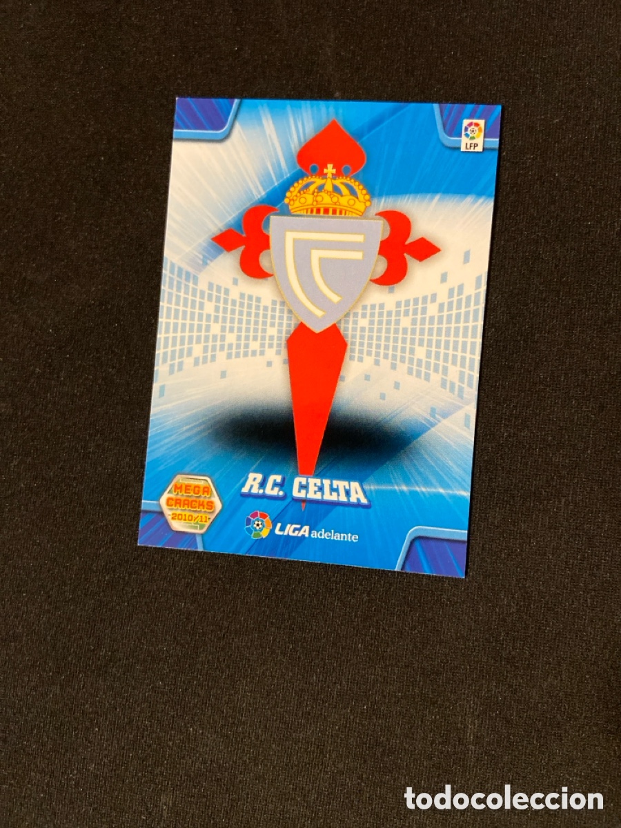 Football Stickers: ESCUDO 426 (CELTA) PANINI MEGACRACKS 2010-2011 10 11 CROMO CARTA M-6