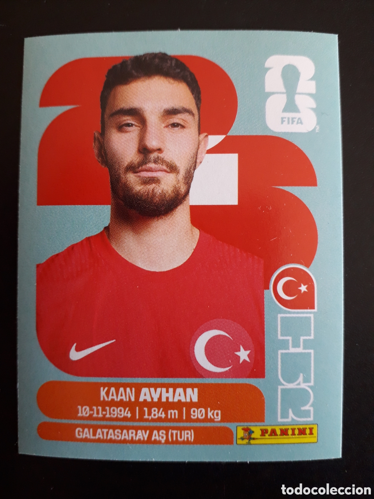 Cromos de f&uacute;tbol: AVHAN TURQU&Iacute;A TUR 9 MUNDIAL F&Uacute;TBOL 2026 FIFA WORLD CUP PANINI SIN PEGAR PEDIDO M&Iacute;NIMO 3&euro;
