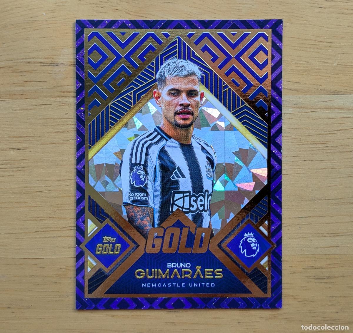 Cromos de f&uacute;tbol: TOPPS PREMIER LEAGUE GOLD 2025-2026 - BRUNO GUIMARAES - GOLD - NEWCASTLE UNITED