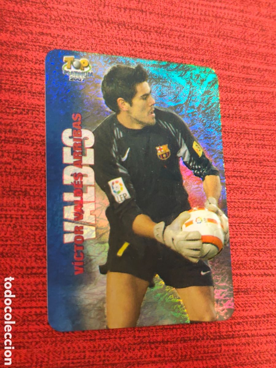 Cromos de f&uacute;tbol: 667 V&Iacute;CTOR VALD&Eacute;S FC BARCELONA JASPEADO TOP PLATINUM MUNDICROMO 2006 2007