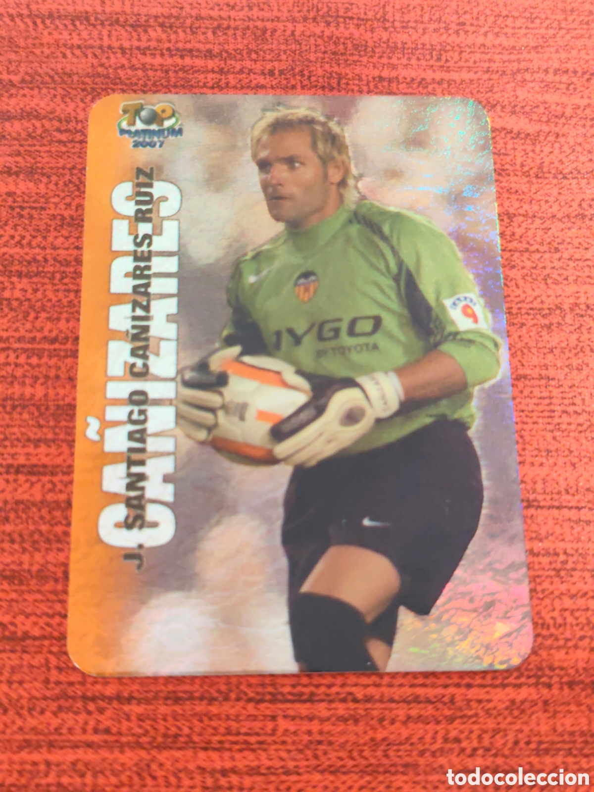 Cromos de f&uacute;tbol: 669 CA&Ntilde;IZARES VALENCIA JASPEADO TOP PLATINUM MUNDICROMO 2006 2007
