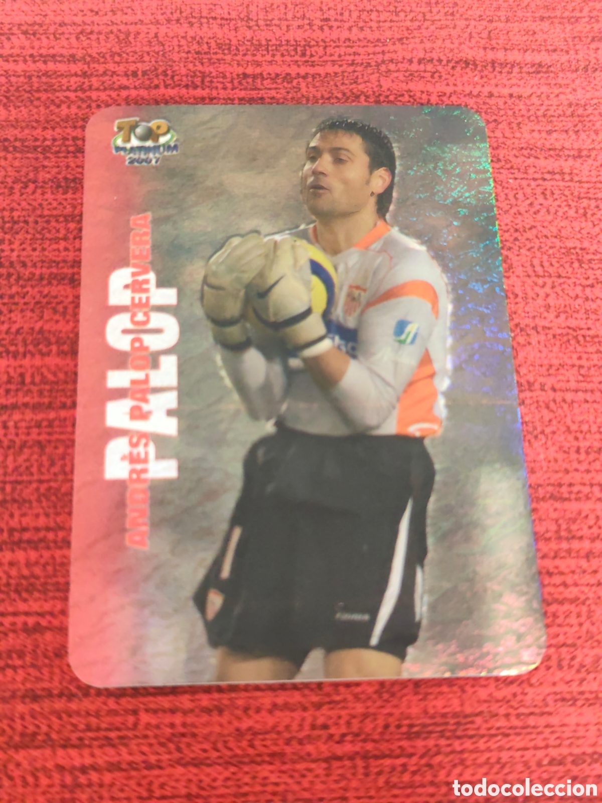Cromos de f&uacute;tbol: 671 PALOP SEVILLA JASPEADO TOP PLATINUM MUNDICROMO 2006 2007