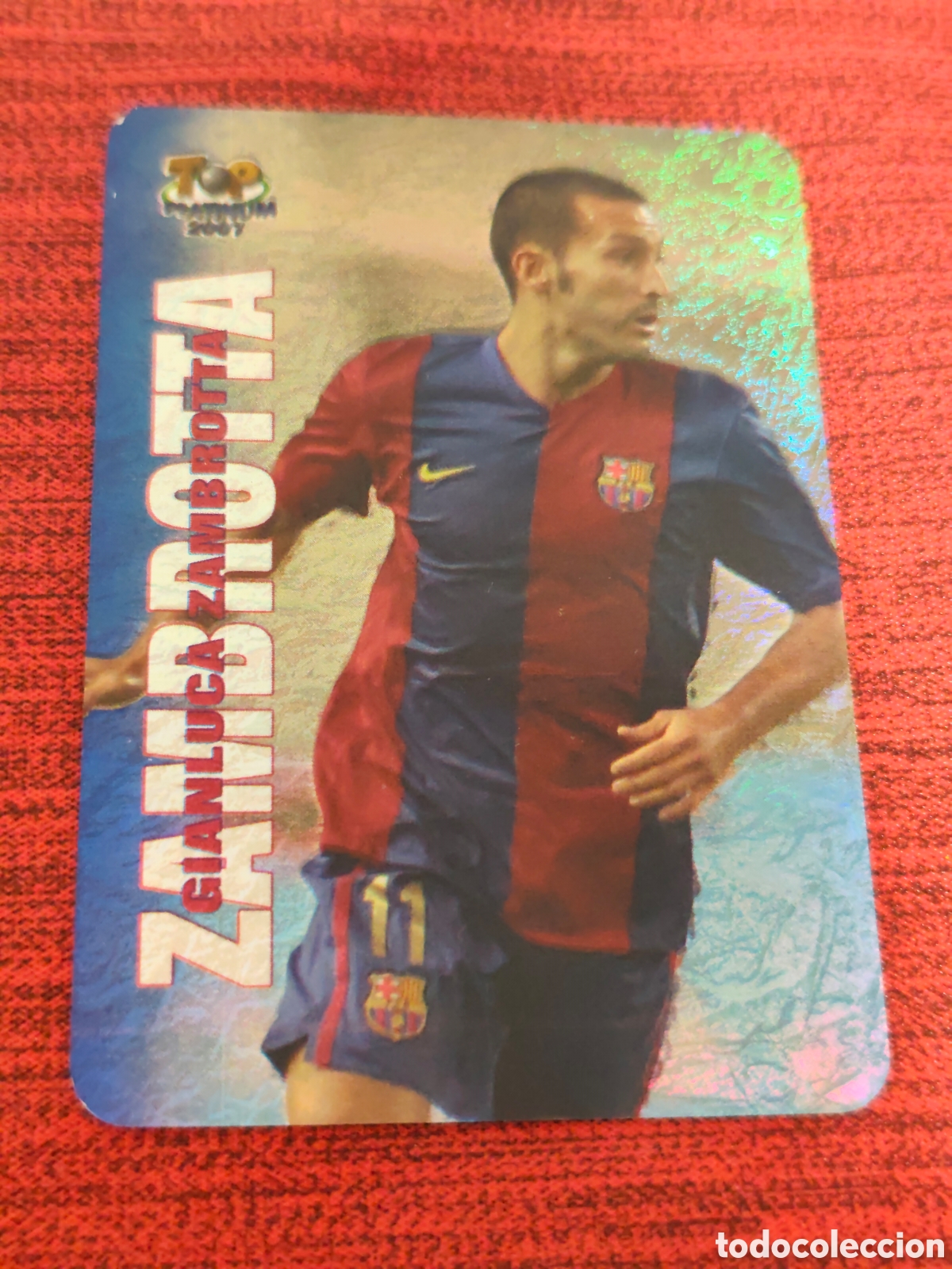 Cromos de f&uacute;tbol: 676 ZAMBROTTA FC BARCELONA JASPEADO TOP PLATINUM MUNDICROMO 2006 2007