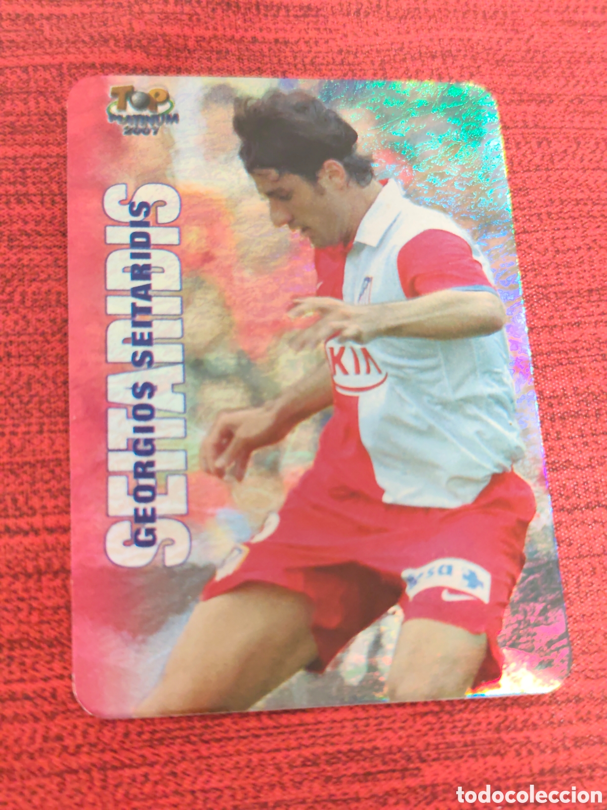 Cromos de f&uacute;tbol: 681 SEITARIDIS ATL&Eacute;TICO MADRID JASPEADO TOP PLATINUM MUNDICROMO 2006 2007