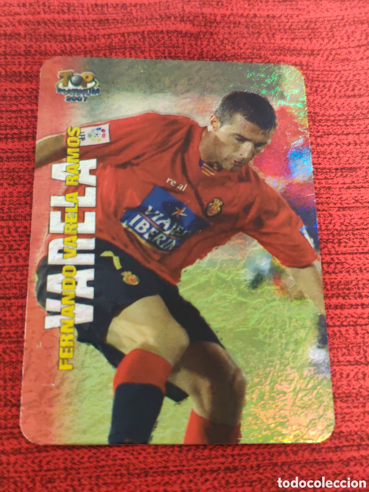 Cromos de f&uacute;tbol: 682 VARELA REAL MALLORCA JASPEADO TOP PLATINUM MUNDICROMO 2006 2007