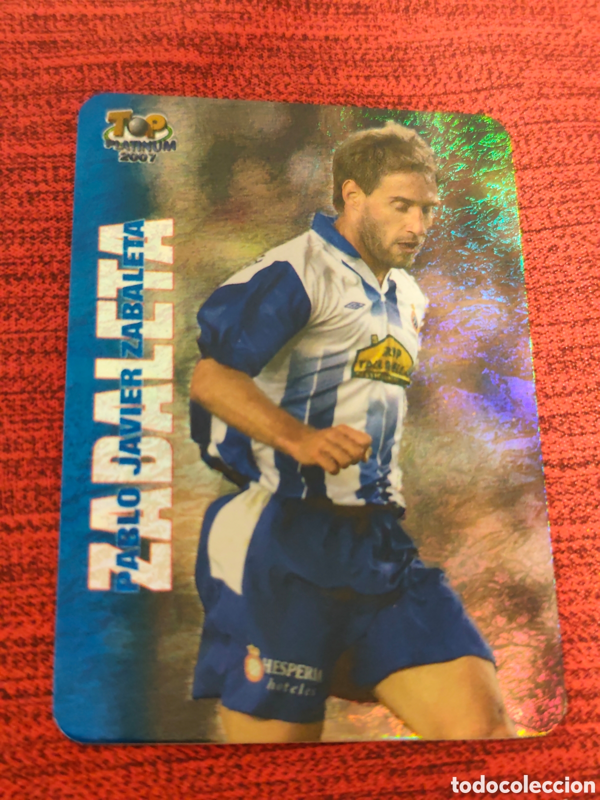 Cromos de f&uacute;tbol: 683 ZABALETA ESPANYOL JASPEADO TOP PLATINUM MUNDICROMO 2006 2007