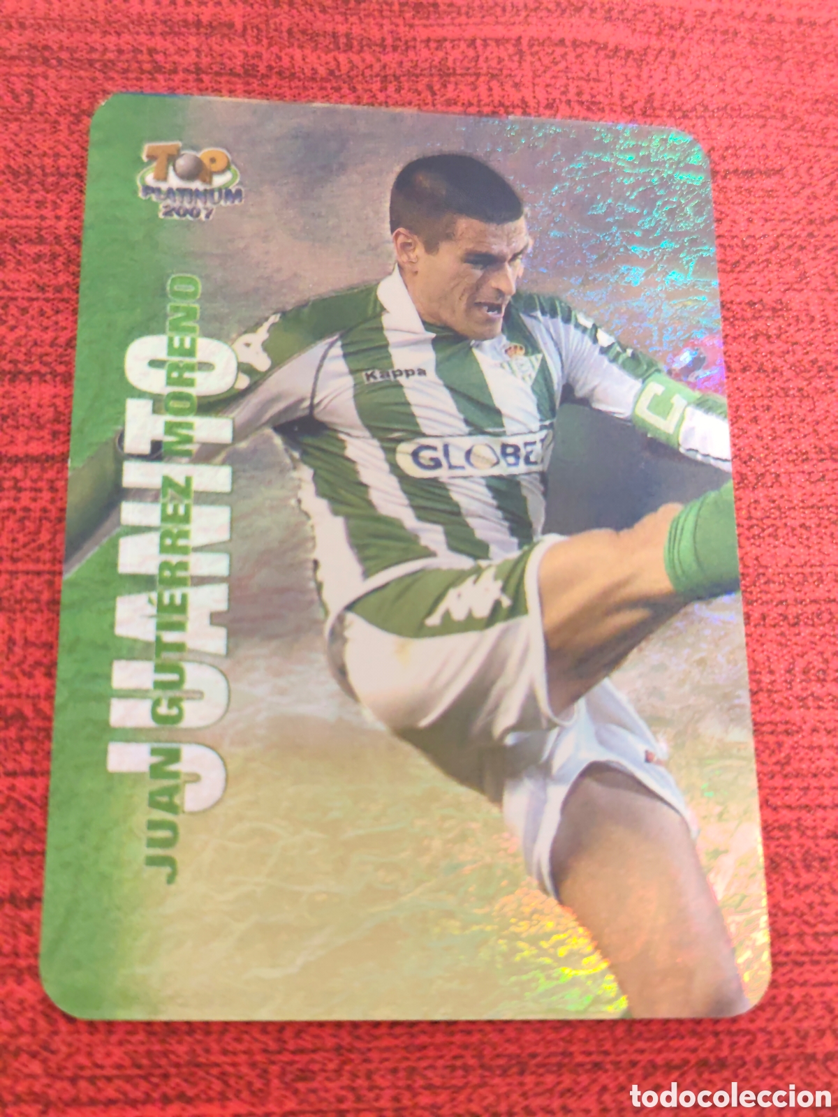 Cromos de f&uacute;tbol: 700 JUANITO REAL BETIS JASPEADO TOP PLATINUM MUNDICROMO 2006 2007