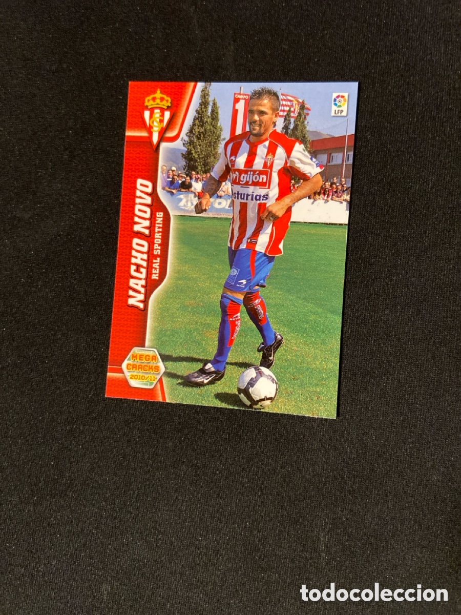 Cromos de f&uacute;tbol: NACHO NOVO 446 NUEVO FICHAJE (SPORTING GIJ&Oacute;N)