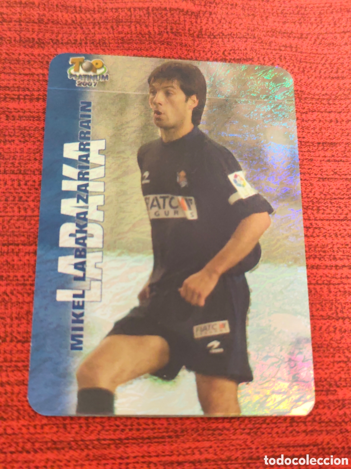 Cromos de f&uacute;tbol: 701 LABAKA REAL SOCIEDAD JASPEADO TOP PLATINUM MUNDICROMO 2006 2007