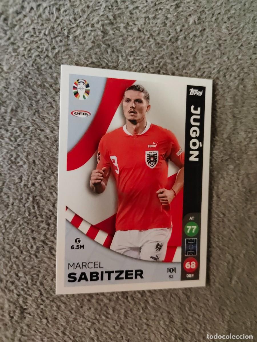 Cromos de f&uacute;tbol: 52 TOPPS EURO 2024 MARCEL SABITZER AUSTRIA JUG&Oacute;N MATCH ATTAX EUROCOPA 24 LIDL AAT