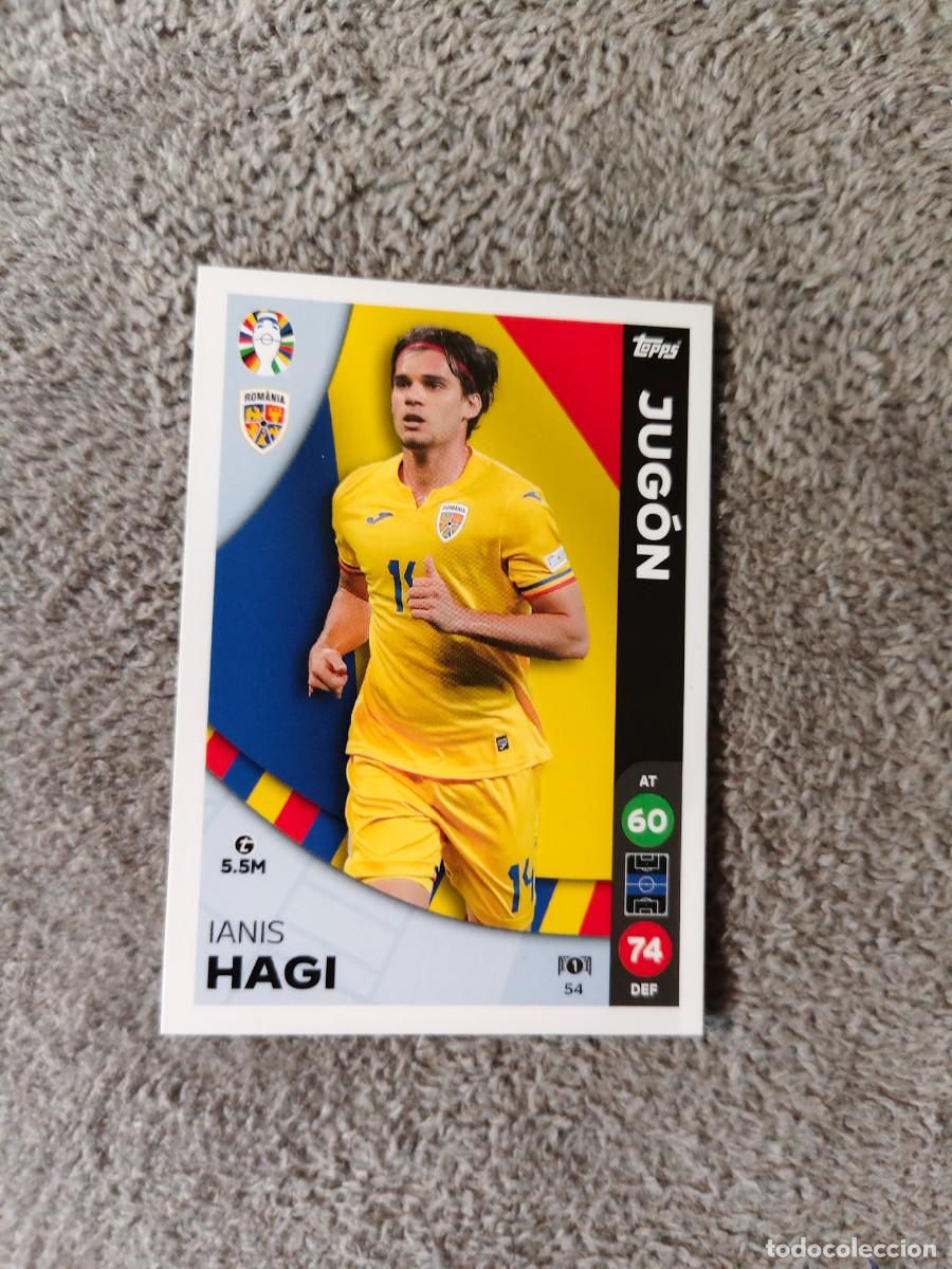 Cartes &agrave; collectionner de Football: 54 TOPPS EURO 2024 IANIS HAGI ROMANIA RUMANIA JUG&Oacute;N MATCH ATTAX EUROCOPA 24 LIDL AAT