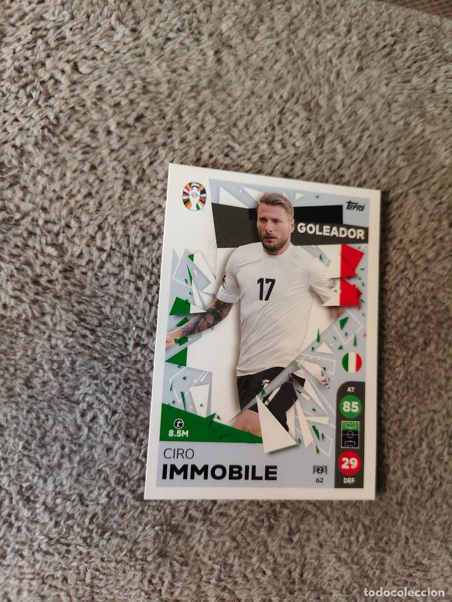 Cartes &agrave; collectionner de Football: 62 TOPPS EURO 2024 CIRO IMMOBILE ITALY ITALIA GOLEADOR MATCH ATTAX EUROCOPA 24 LIDL AAT