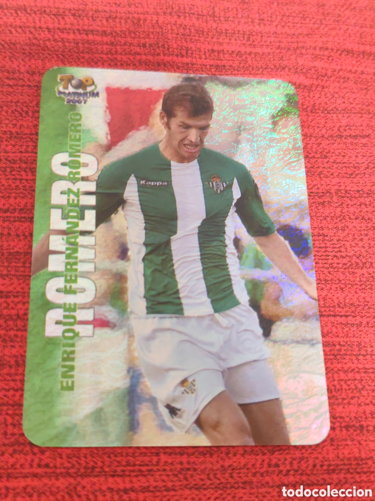 Cartes &agrave; collectionner de Football: 708 ROMERO REAL BETIS JASPEADO TOP PLATINUM MUNDICROMO 2006 2007