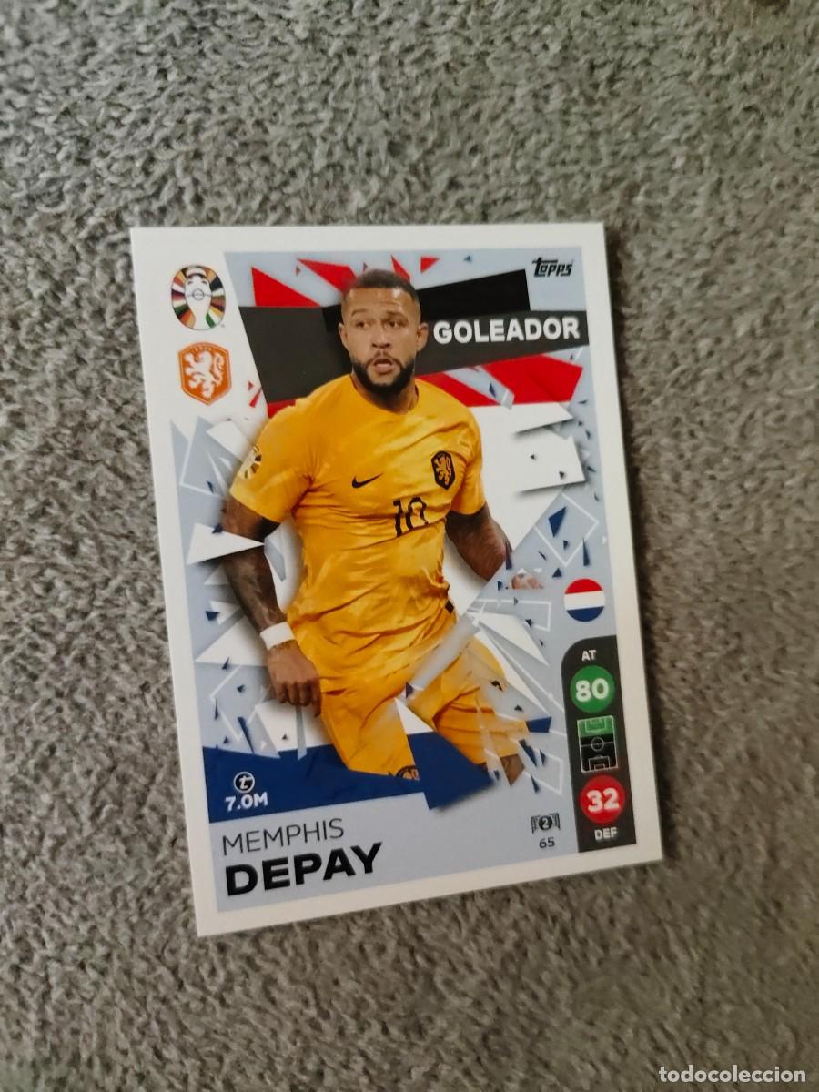 Cromos de Futebol: 65 TOPPS EURO 2024 MENPHIS DEPAY NETHERLANDS PAISES BAJOS GOLEADOR MATCH ATTAX EUROCOPA 24 LIDL AAT