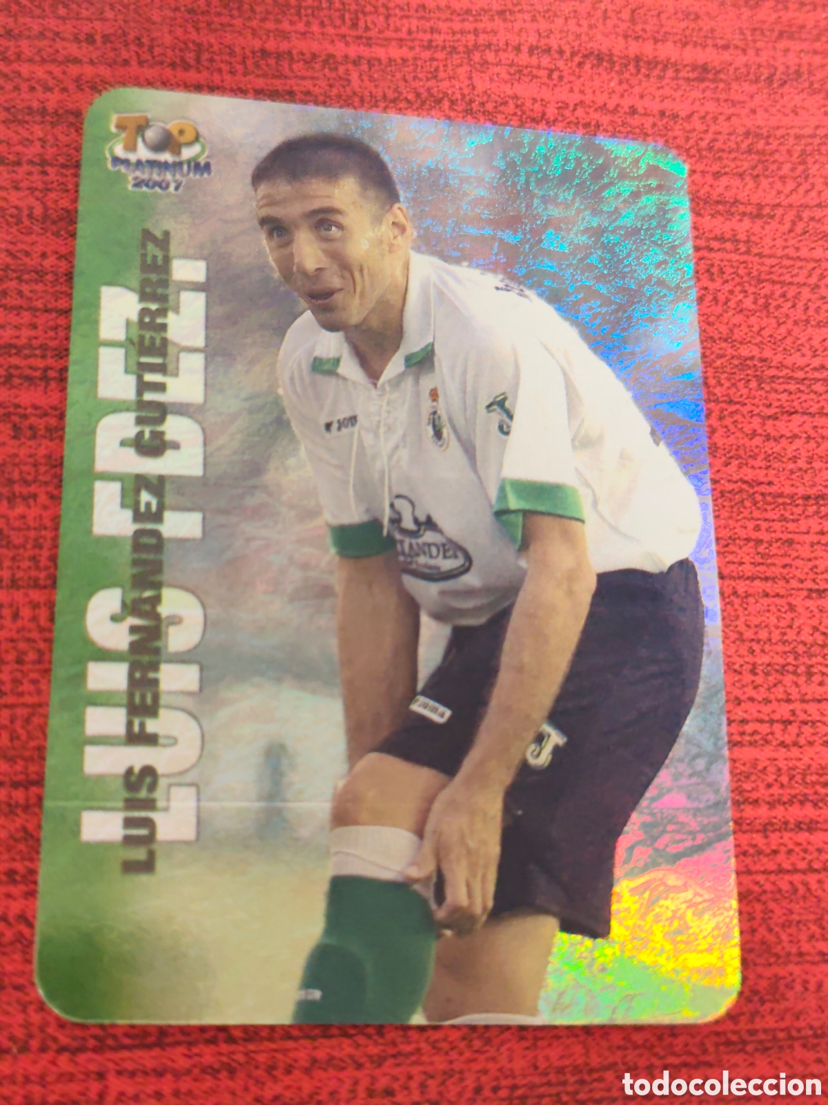 Cromos de Futebol: 709 LUIS FDEZ. RACING SANTANDER JASPEADO TOP PLATINUM MUNDICROMO 2006 2007