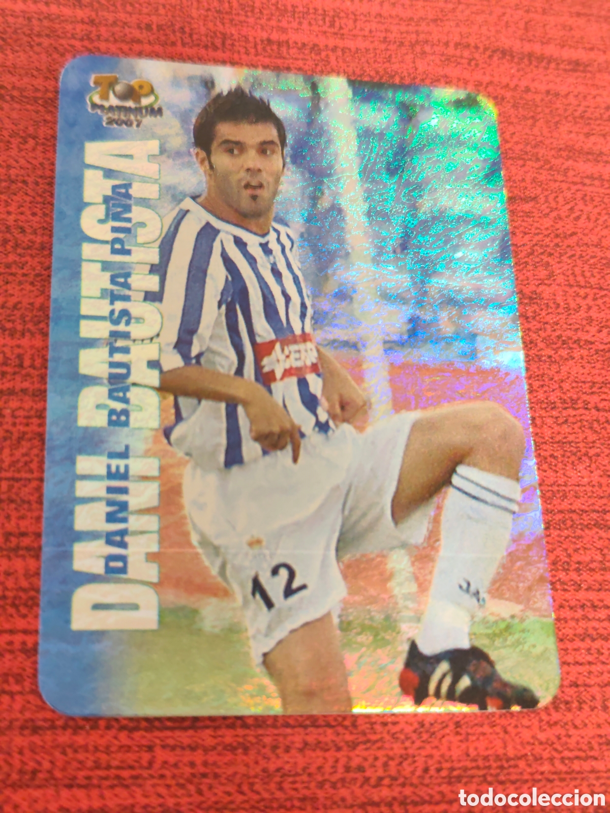 Cartes &agrave; collectionner de Football: 710 DANI BAUTISTA RECREATIVO HUELVA JASPEADO TOP PLATINUM MUNDICROMO 2006 2007