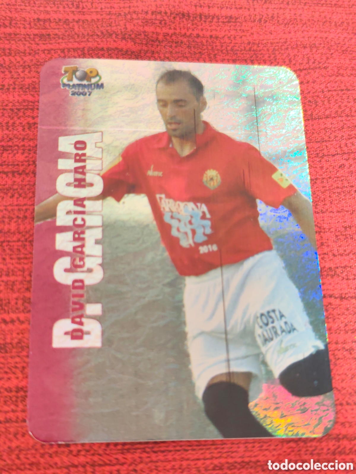 Cromos de f&uacute;tbol: 711 D. GARC&Iacute;A GIMNASTIC JASPEADO TOP PLATINUM MUNDICROMO 2006 2007