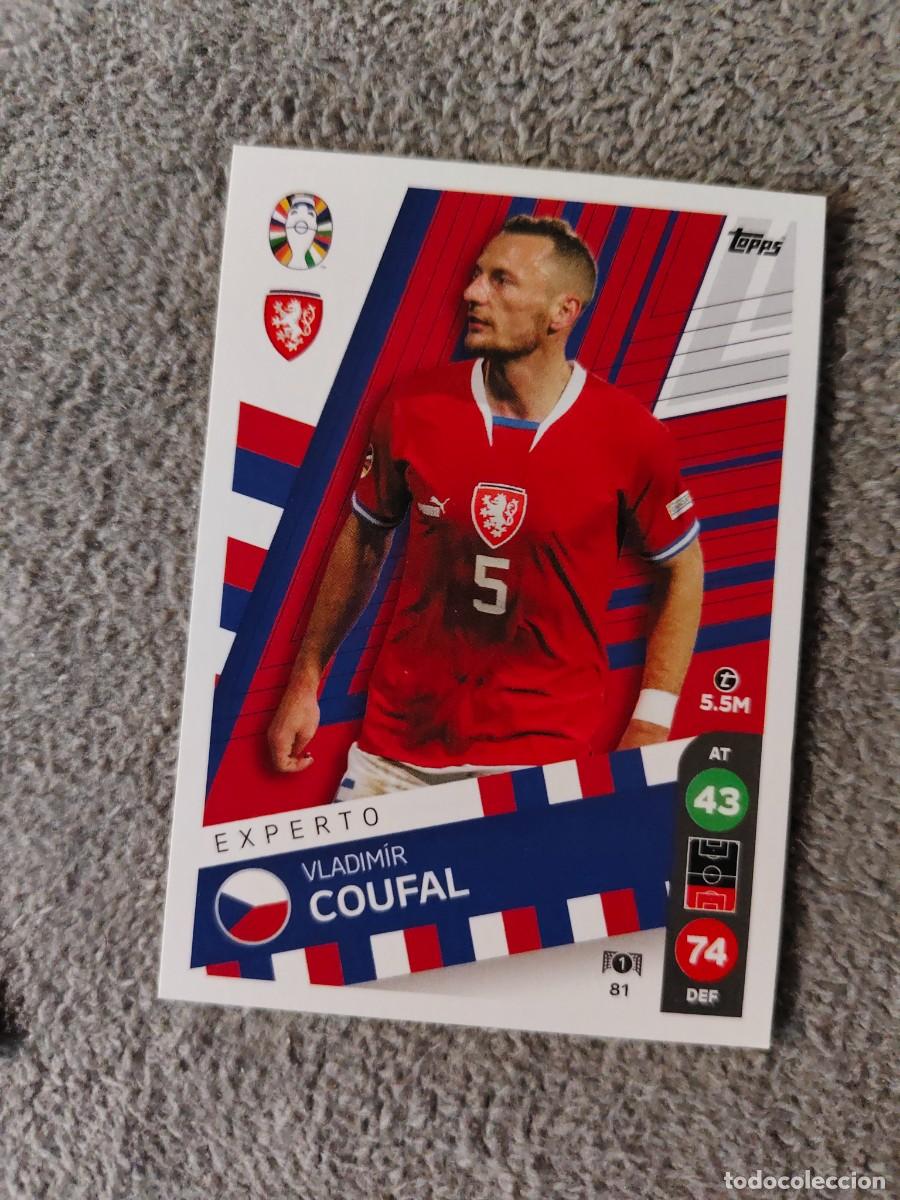 Cromos de f&uacute;tbol: 81 TOPPS EURO 2024 VLADIMIR COUFAL REPUBLICA CHECA CZECH EXPERTO MATCH ATTAX EUROCOPA 24 LIDL AAT