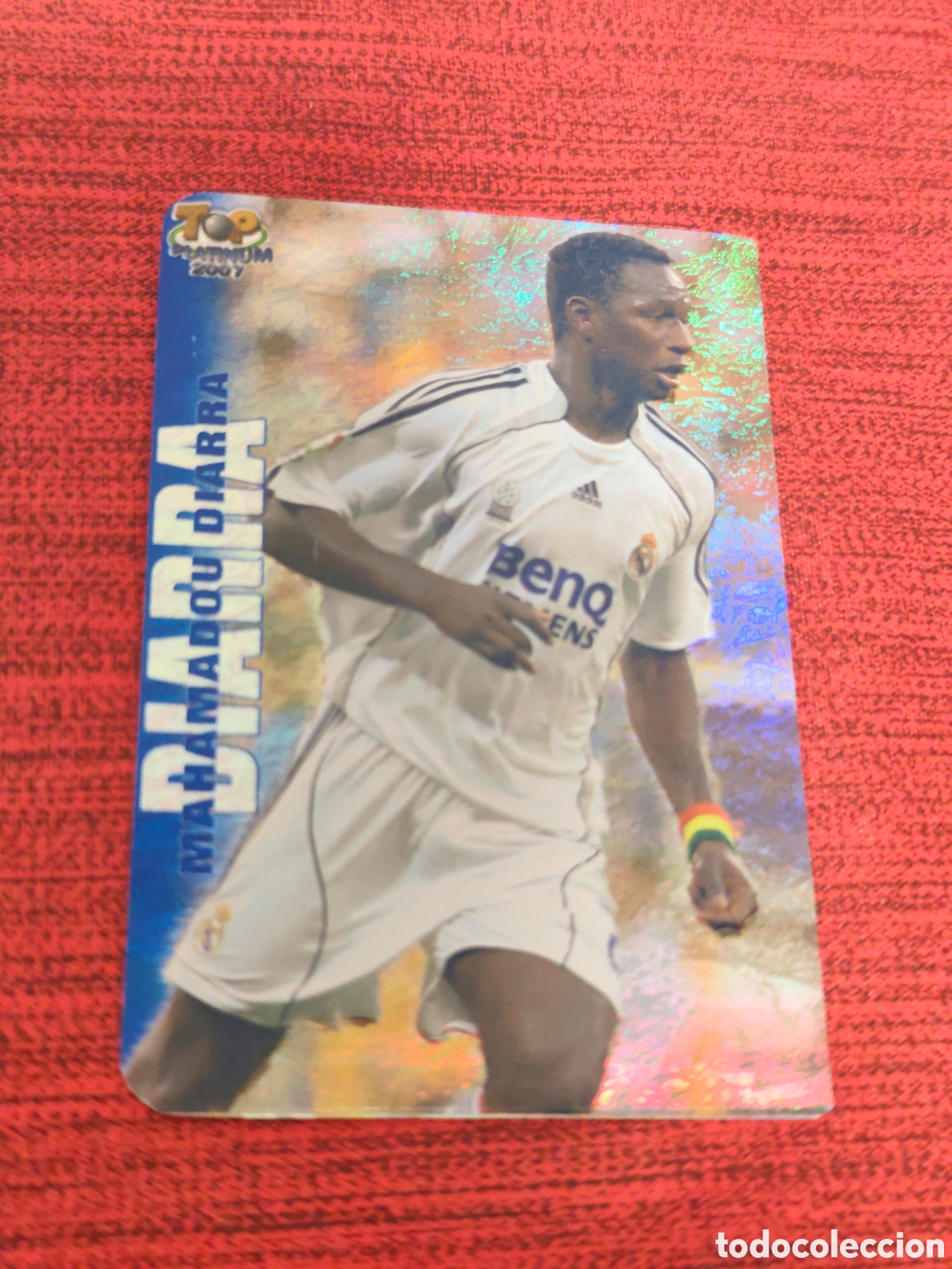Cromos de f&uacute;tbol: 713 DIARRA REAL MADRID JASPEADO TOP PLATINUM MUNDICROMO 2006 2007