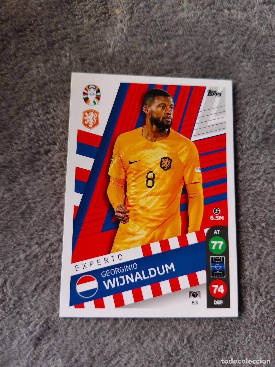 Cromos de f&uacute;tbol: 83 TOPPS EURO 2024 GEORGINIO WIJNALDUM NETHERLANDS PAISES BAJOS EXPERTO MATCH ATTAX EUROCOPA 24 LIDL