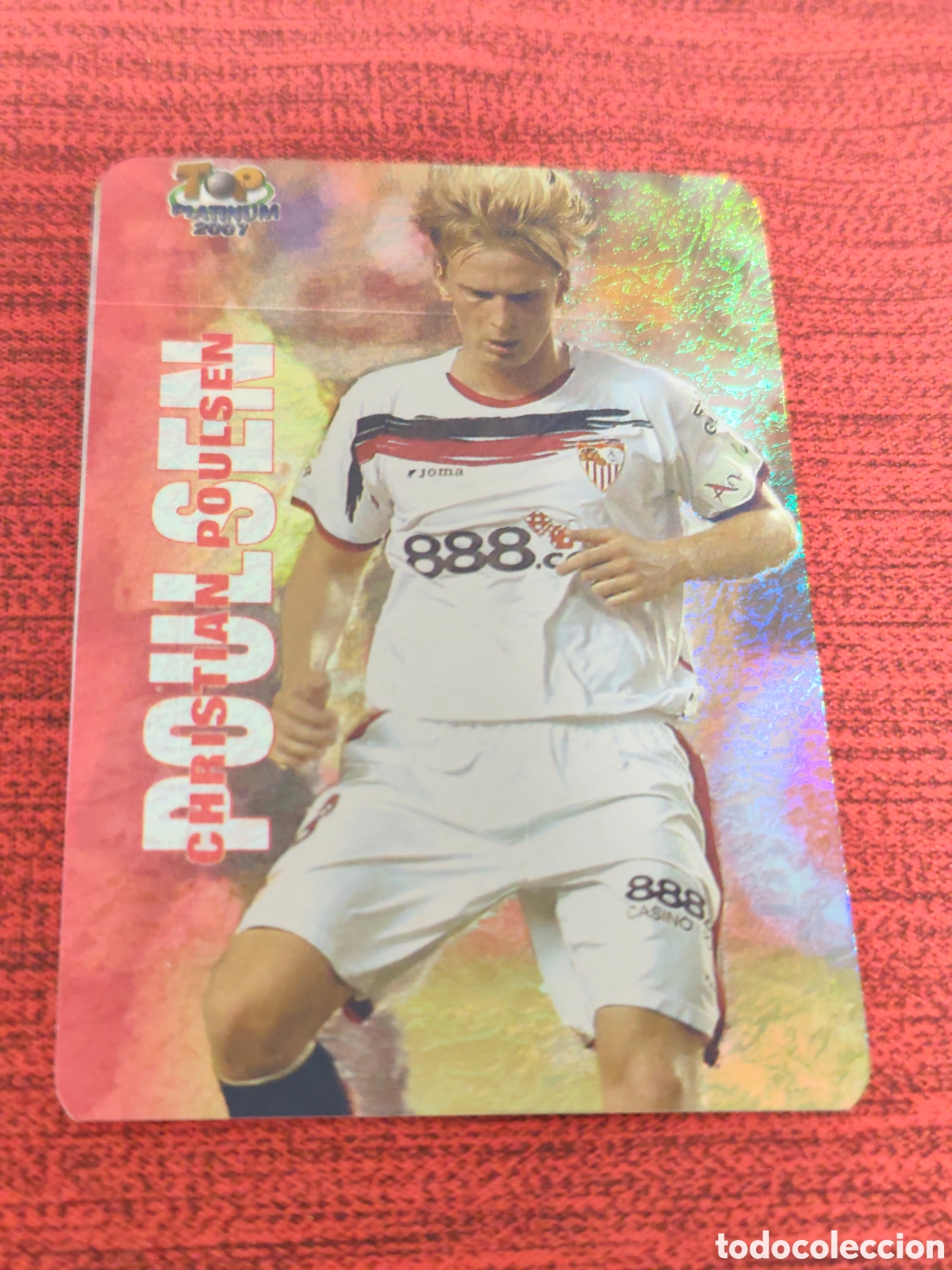 Cromos de f&uacute;tbol: 715 POULSEN SEVILLA JASPEADO TOP PLATINUM MUNDICROMO 2006 2007