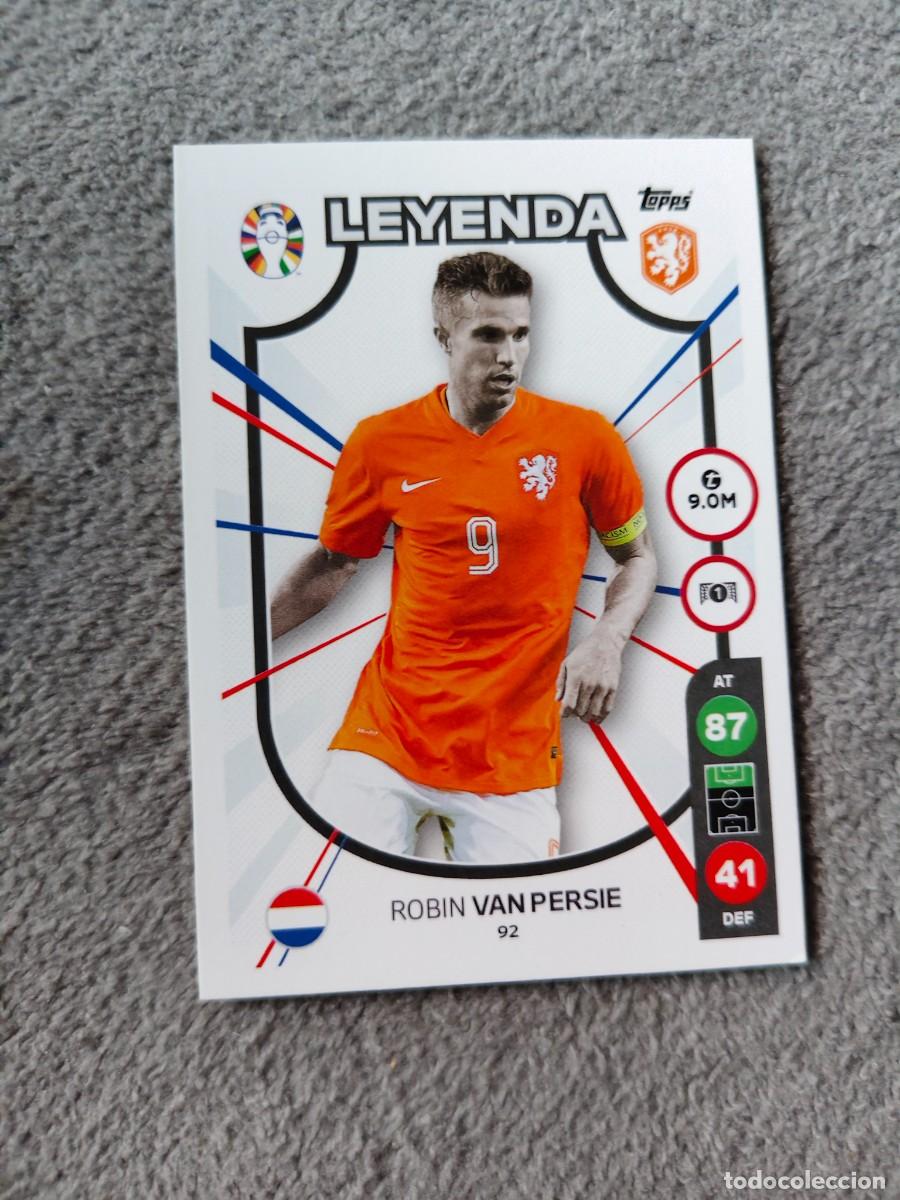 Cromos de f&uacute;tbol: 92 TOPPS EURO 2024 ROBIN VAN PERSIE NETHERLANDS PAISES BAJOS LEGEND MATCH ATTAX EUROCOPA 24 LIDL AAT