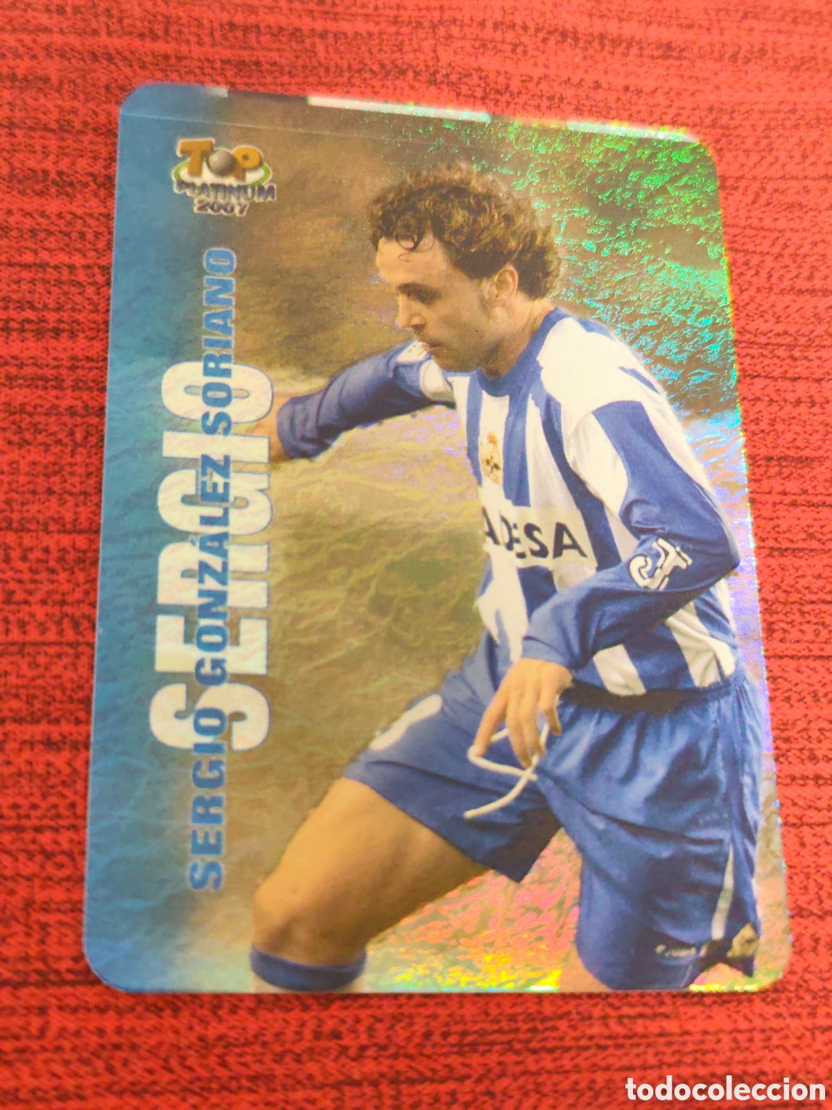 Cromos de f&uacute;tbol: 716 SERGIO DEPORTIVO JASPEADO TOP PLATINUM MUNDICROMO 2006 2007